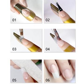 Узкие шаблоны-удлинители 100 шт. Золотой