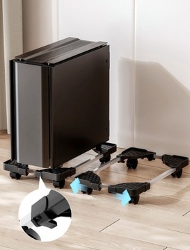 MOBILNA PODSTAWKA Z KÓŁKAMI POD KOMPUTER STACJONARNY ANTYPOŚLIZGOWA