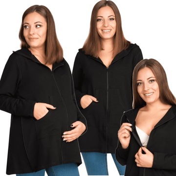 Bluza ciążowa do karmienia DUO rozszerzana