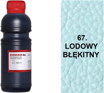 LODOWY BŁĘKITNY 67 FARBA RENOSKÓR 480 WILBRA LAKIER BARWNIK DO SKÓRY G12-85
