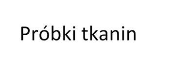 Próbki tkanin