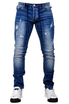 MP0016 r. XL Jeansy MĘSKIE MODNE SLIM FIT