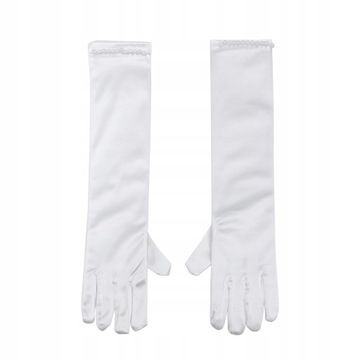1 para Rękawiczki ślubne Flower Girl Long Satin