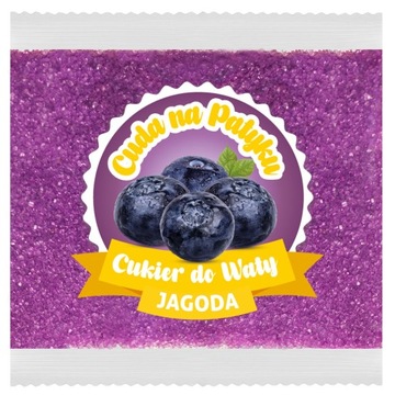 Cukier Do Waty Cukrowej Kolorowy do Maszyny Smakowy JAGODA Jagodowy 100g