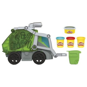 CIASTOLINA PLAY DOH ZESTAW 2W1 ŚMIECIARKA CIĘŻARÓWKA DO RECYKLINU + 4 TUBY