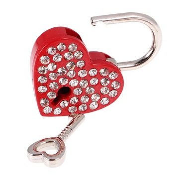 Набор из 3 замков для дорожной сумки Diamante Love