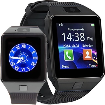 SMARTWATCH INTELIGENTNY ZEGAREK SMART WATCH KARTA SIM SD