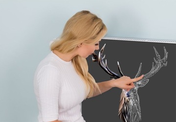 MAGNETYCZNA OSŁONA NA KALORYFER 60x60 JELEŃ FOTOTAPETA