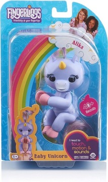 FINGERLINGS - INTERAKTYWNY Jednorożec NA PALEC UNICORN Alika fioletowy