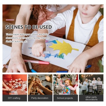 ДЕКОРАТИВНАЯ БУМАГА ЛИСТЬЯ КЛЕНОВЫЕ ЛИСТЬЯ МАЛЕНЬКИЕ ОСЕНЬ