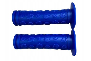 Chwyty rowerowe SPENCER kwiatki niebieskie 100mm