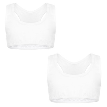 2 PACK TOPÓW SPORTOWYCH DZIEWCZĘCYCH 152/158