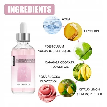 OLEJEK NA POWIEKSZENIE DO MASAŻU PIERSI 60 ml