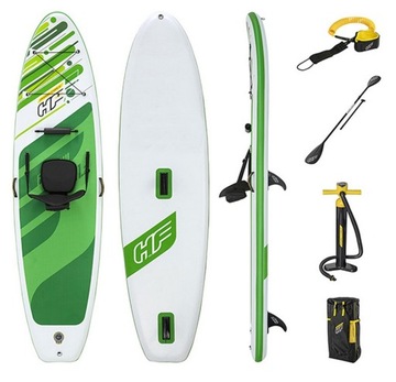 MOCNA DESKA SUP FREESOUL TECH 340x89x15 - BESTWAY 65310 + POMPKA + WIOSŁO