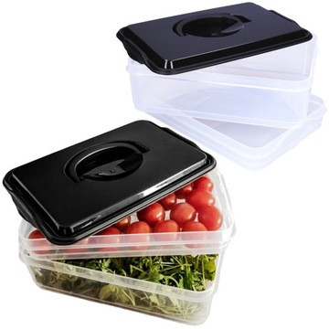 Двойной контейнер-органайзер для еды на холодильник.