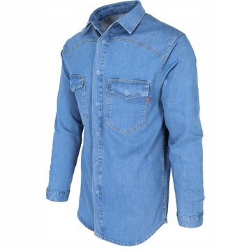 niebieska jeansowa koszula męska (napy) DEHLER L