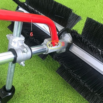 Бензиновый снегоочиститель 1,25 кВт 43 куб.см. Подметальная машина