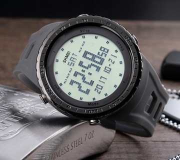 Zegarek męski - SKMEI - elektroniczny stoper timer