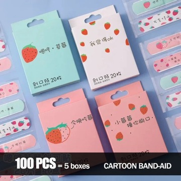 100pcs Breathable Band Aid Waterproof Bandage First Aid Wound Dressing
