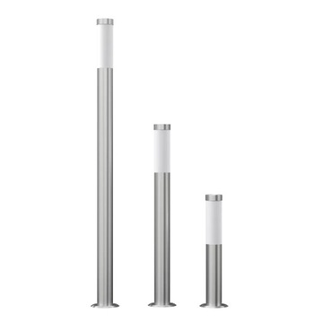 vidaXL Zestaw lamp ogrodowych, 3-cz., wodoodporny, stal nierdzewna