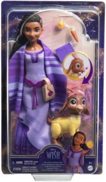 DISNEY WISH WISH DOLL Аша с Розой с Валентино, Звездой и аксессуарами