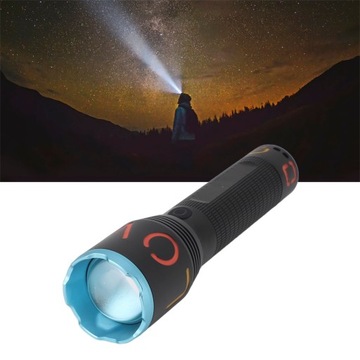 Мощный светодиодный фонарик с возможностью увеличения.