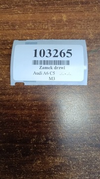 AUDI A6 C5 KOMBI ZÁMEK DVEŘE LEVÝ ZADNÍ