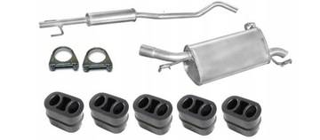 Tłumiki komplet Opel Corsa C poj.1,2+1,4+zestaw