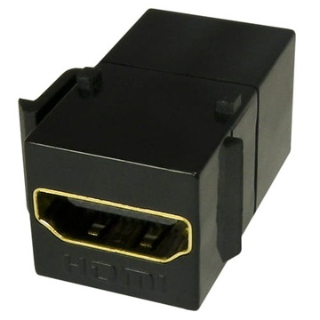 Moduł keystone HDMI gniazdo-gniazdo czarne Vocant