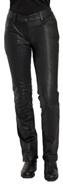HIGHWAY 1 FASHION Spodnie Chopper Damskie Czarne Skórzane r. XXL