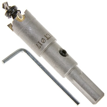 OTWORNICA WIDIOWA KORONKA DO METALU ALUMINIUM 17MM