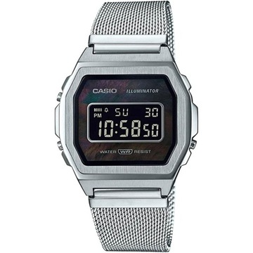 Zegarek Męski Casio A1000M-1BEF Czarny Srebrzysty