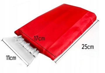 SKROBACZKA DO SZYB Z RĘKAWICA SZEROKA SAMOCHODOWA DO ODŚNIEŻANIA SKROBANIA