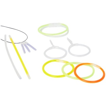 НАБОР GLOW PARTY, СВЕТЯЩИЕСЯ ФЛУОРЕСЦЕНТНЫЕ БРАСЛЕТЫ, МИКС + ЗАЖИМЫ 30