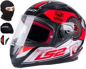 LS2 KASK MOTOCYKLOWY FF353 STRATUS L + KOMINIARKA