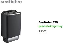 Piec do sauny SENTIOTEC 190 Black - 9,0KW