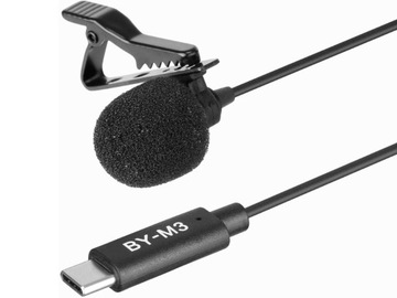 Boya BY-M3 — петличный микрофон с разъемом USB-C