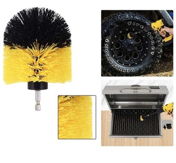 SZCZOTKI NA WKRĘTARKĘ SPRZĄTAJĄCE CZYSZCZĄCE 3 szt