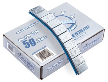 Клейкие грузики для колес 5 г. Полоски Edgy 480 Fivestars