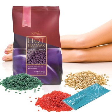 WOSK TWARDY ItalWax do DEPILACJI granulki + puder