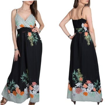 Y22 DŁUGA LETNIA SUKIENKA MAXI WZORY roz. S,M,L