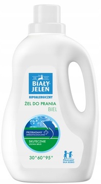 Hipoalergiczny Żel do Prania Biel 1,5L Biały Jeleń
