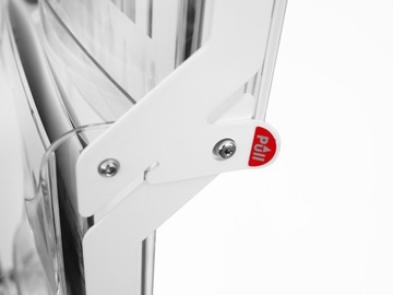 Elegancki stojak reklamowy 4xA4 składany BIANCO