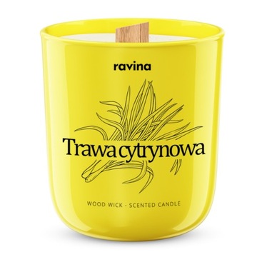 TRAWA CYTRYNOWA SOJOWA ŚWIECZKA ŚWIECA W SZKLE