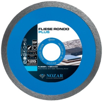Tarcza do cięcia na sucho i na mokro NOZAR Fliese Rondo Plus 200MM