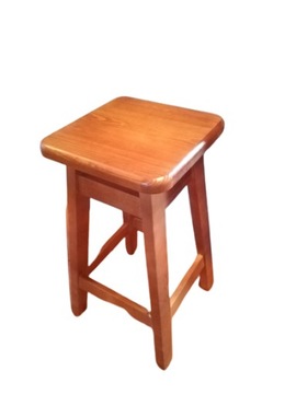 TABORET stołek drewniany 60 hoker barowy OLCHA