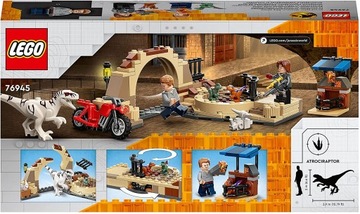 LEGO 76945 ДИНОЗАВР АТРОЦИРАПТОР ТЕРОПОД МОТОЦИКЛ ЮРСКОГО ПЕРИОДА ПАРК ЮРСКОГО ПЕРИОДА
