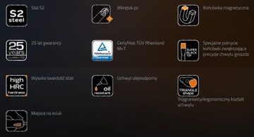 Крестовая отвертка NEO PZ2 x 200 мм S2