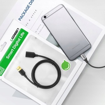 UGREEN USB 3.0 УДЛИНИТЕЛЬНЫЙ КАБЕЛЬ «МАМА-ПАПА» 3M