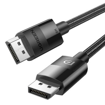 Плетеный видеокабель UGREEN 80390 2XDISPLAYPORT 1,4 ПАПА-ПАПА 2М